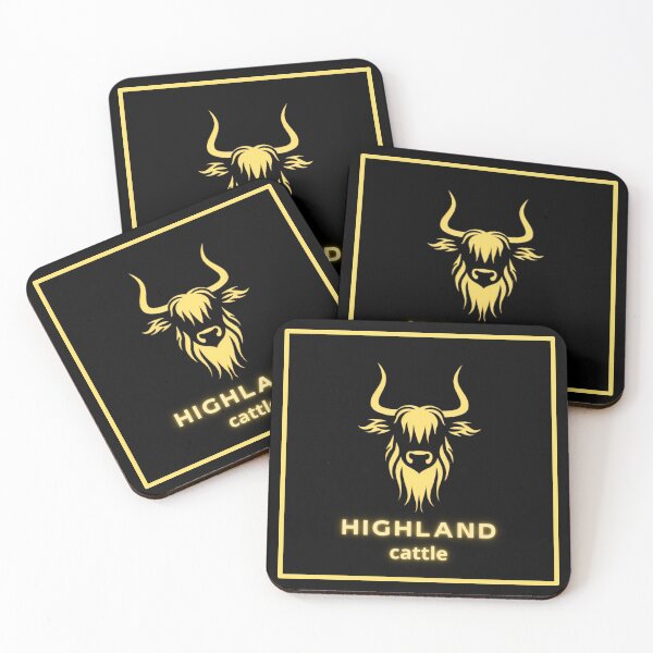 Item preview, Highland cattle, black logo designed and sold by silent-violin.