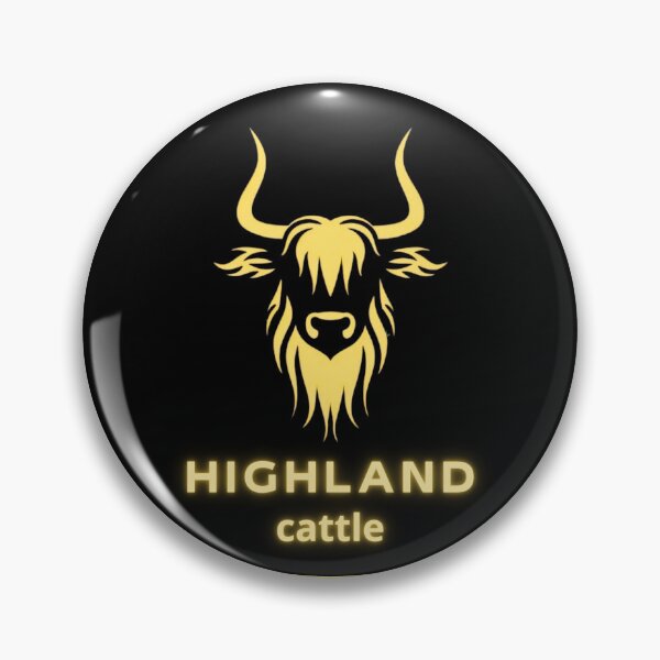 Item preview, Highland cattle, black logo designed and sold by silent-violin.