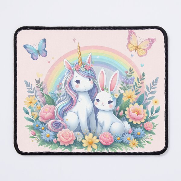 Item preview, Cute unicorn rabbit valentine couple designed and sold by Animalpetslover.