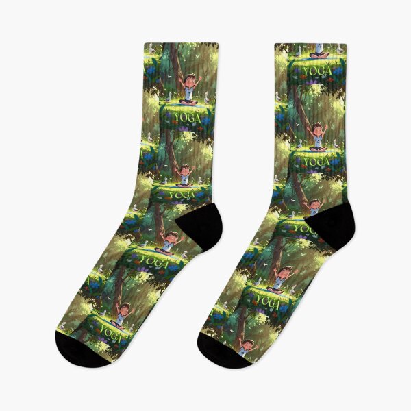 Item preview, Little boy yoga in the forest designed and sold by Astralia.
