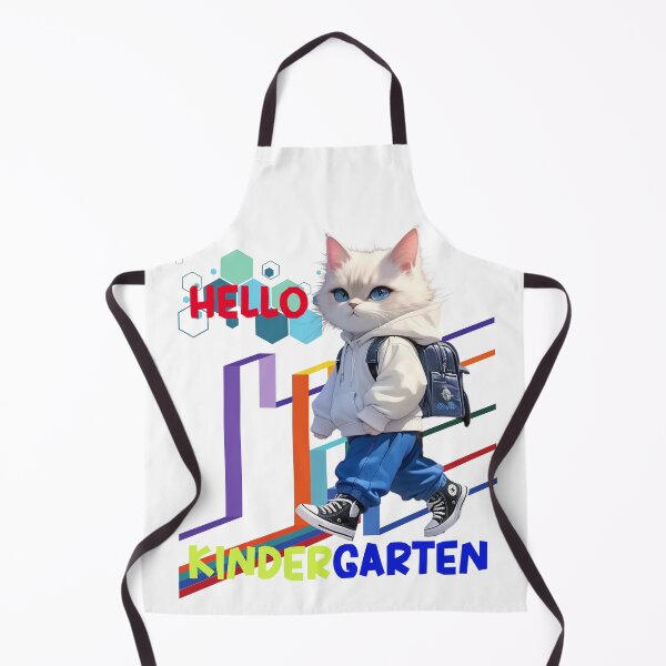 Item preview, Hello kindergarten Cute Cat Hello First grade Funny Cat Lover Back To School designed and sold by khetchDesign.