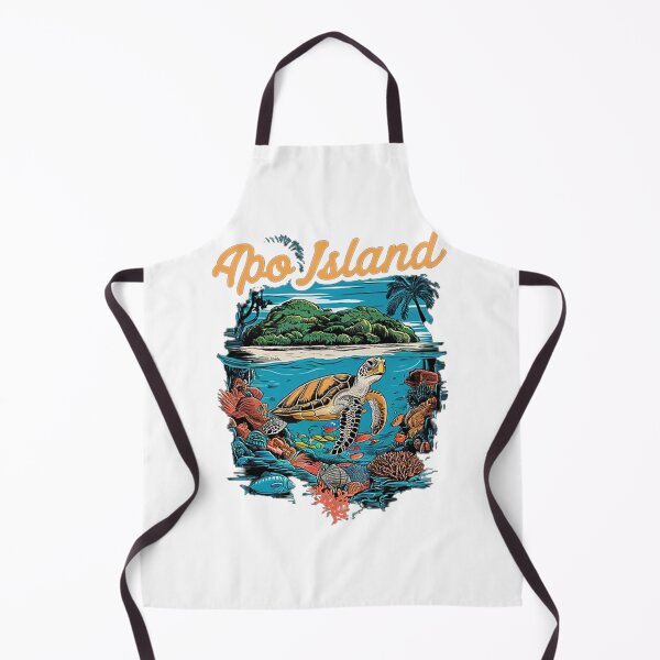 Item preview, Apo Island T-Shirt Hoodie Stickers Hat iPhoneCase MousePad Pillow ArtPrint Cards Posters Mugs Bags Clock Apron designed and sold by likbatonboot.