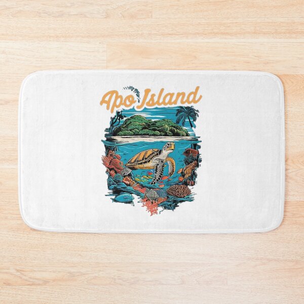 Item preview, Apo Island T-Shirt Hoodie Stickers Hat iPhoneCase MousePad Pillow ArtPrint Cards Posters Mugs Bags Clock Apron designed and sold by likbatonboot.