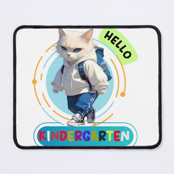 Item preview, Hello kindergarten Cute Cat Hello First grade Funny Cat Lover Back To School designed and sold by khetchDesign.