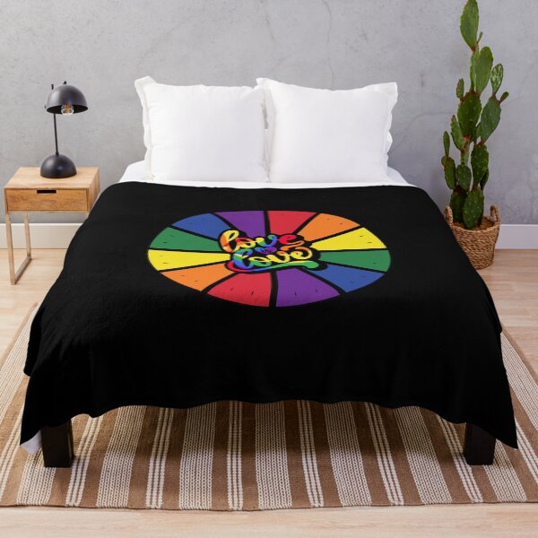 Item preview, wall clock, mandala, rainbow, lgbt, love is love designed and sold by Numbers-Art.