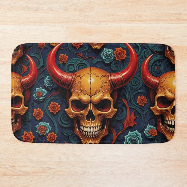 Item preview, Horned Devil's Skulls designed and sold by filusattila.