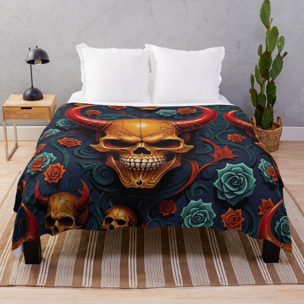 Item preview, Horned Devil's Skulls designed and sold by filusattila.