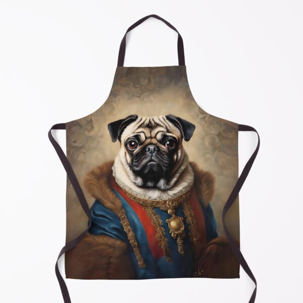 Item preview, Royal pug portrait designed and sold by Yulacreative.