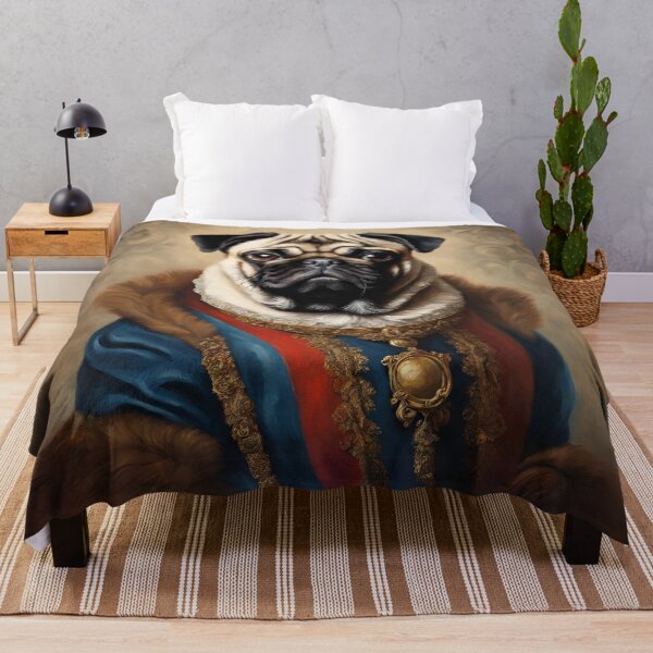 Item preview, Royal pug portrait designed and sold by Yulacreative.