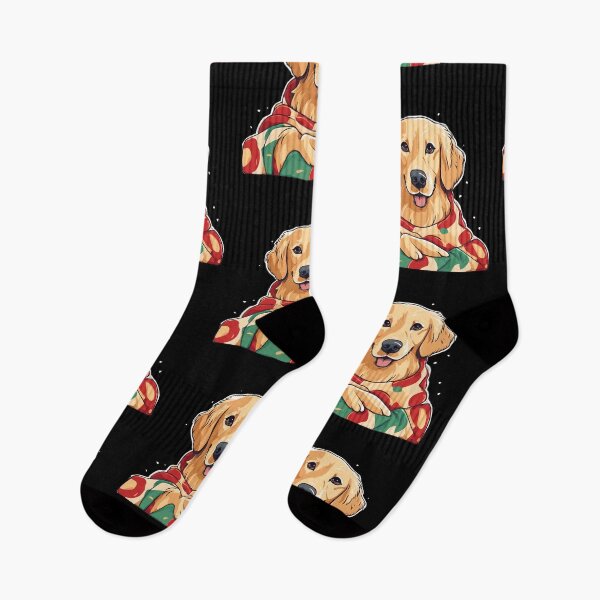 Item preview, Golden Retriver and Pizza blanket  designed and sold by GoodyPaws.