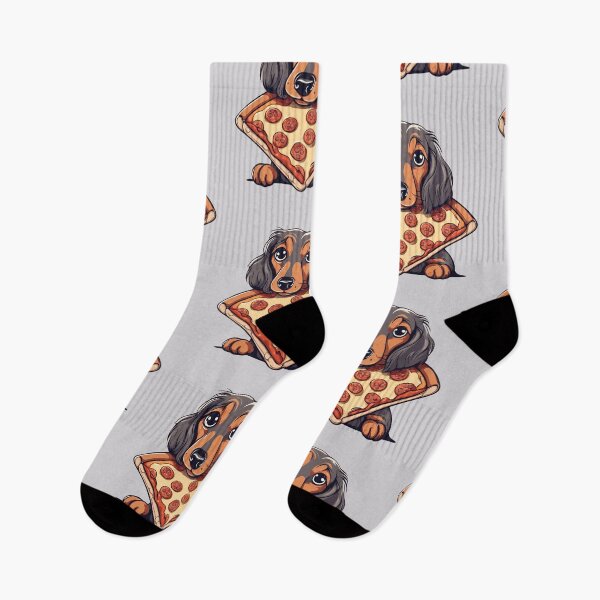 Item preview, DACHSHUND and pizza designed and sold by GoodyPaws.