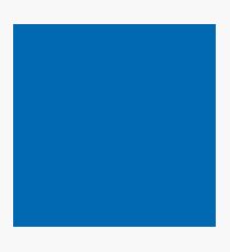Detroit Football Team Bright Honolulu Blue Solid Mix and Match Colors Photographic Print
