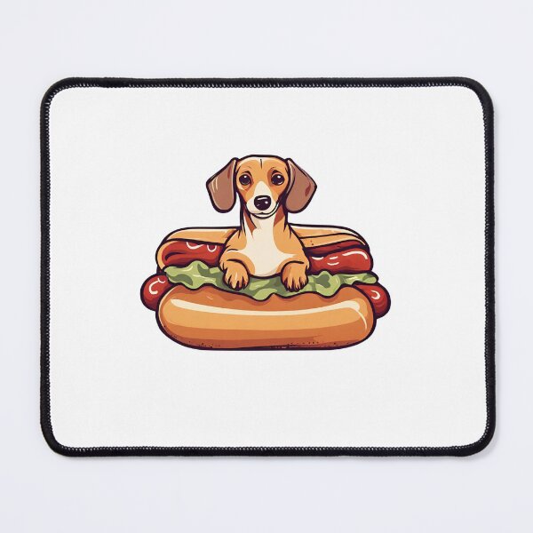 Item preview, DACHSHUND and hot dog designed and sold by GoodyPaws.