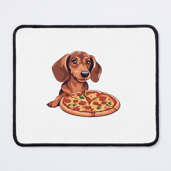 Item preview, Funny DACHSHUND and pizza designed and sold by GoodyPaws.