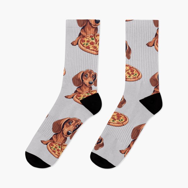 Item preview, Funny DACHSHUND and pizza designed and sold by GoodyPaws.