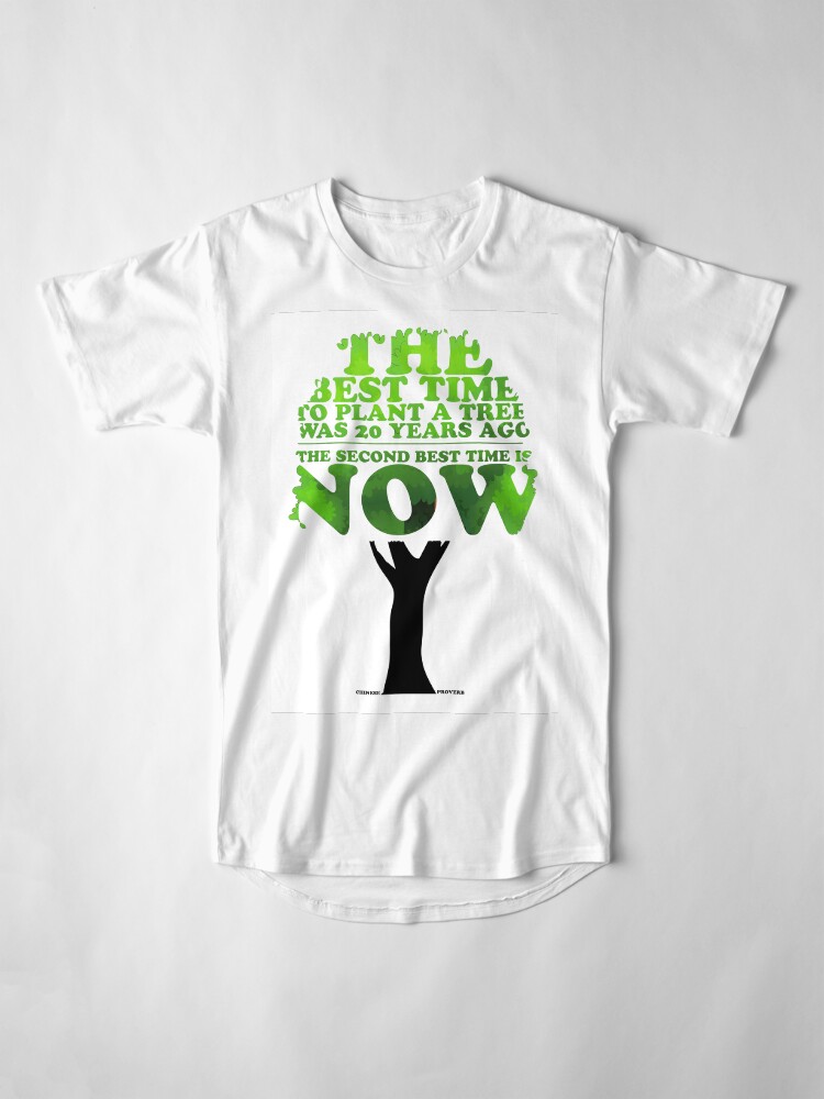 Alternate view of Inspirational Chinese Proverb Long T-Shirt