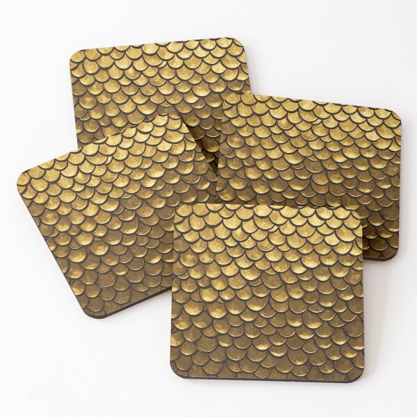 Item preview, Golden fish scales covering designed and sold by filusattila.