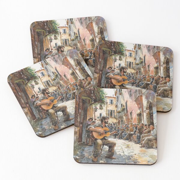 Item preview, Alley Concert by a Bearded Guitarist designed and sold by palmyst.
