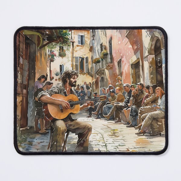 Item preview, Alley Concert by a Bearded Guitarist designed and sold by palmyst.