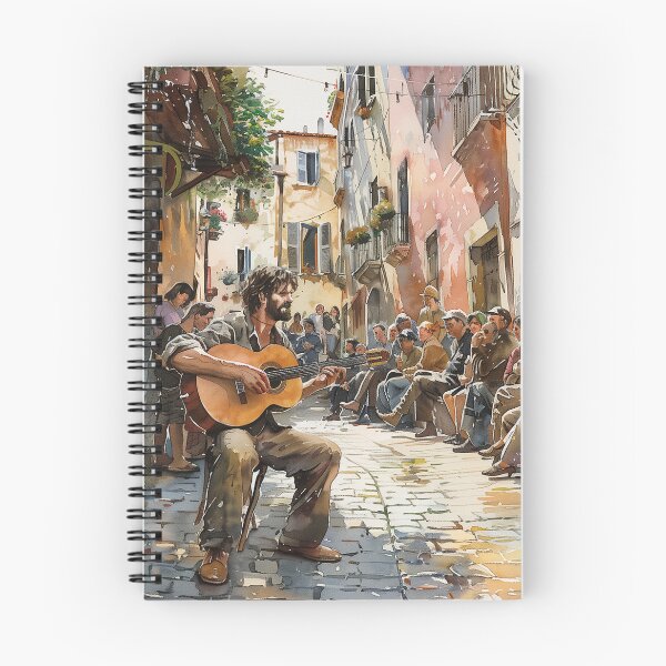Item preview, Alley Concert by a Bearded Guitarist designed and sold by palmyst.