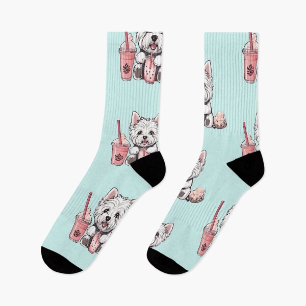 Item preview, West Highland White Terrier and Bubble Tea BOBA  designed and sold by GoodyPaws.