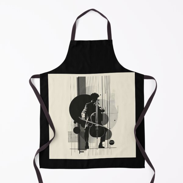 Item preview, Abstract Cellist in Monochrome designed and sold by palmyst.