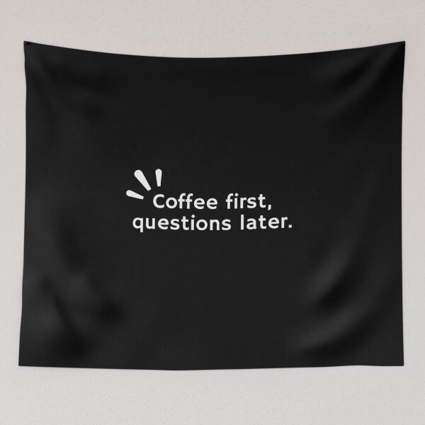 Item preview, Coffee first, questions latter designed and sold by Kingkham-Design.