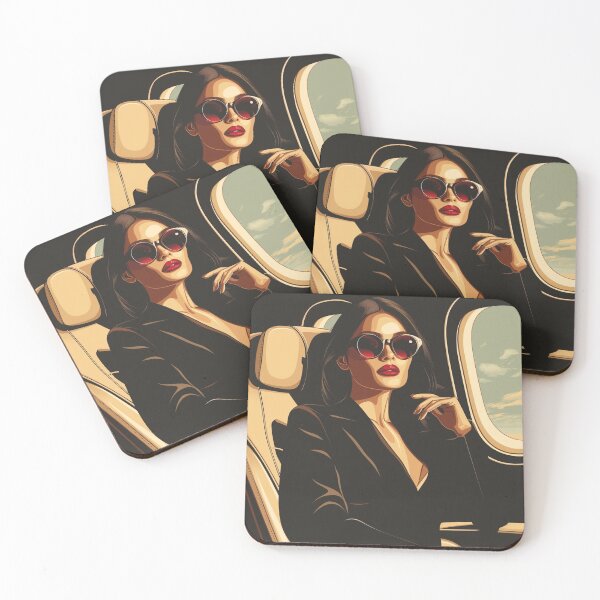 Item preview, Stylish Businesswoman on Private Flight designed and sold by palmyst.