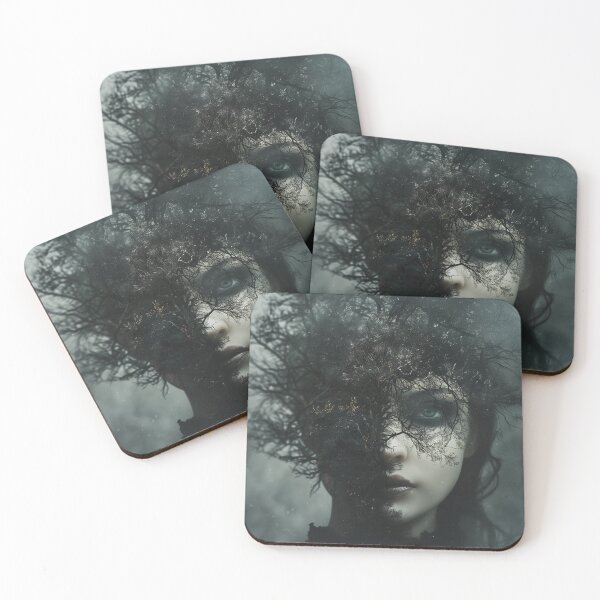 Item preview, Mysterious Goth Girl Blended with Dark Forest designed and sold by palmyst.
