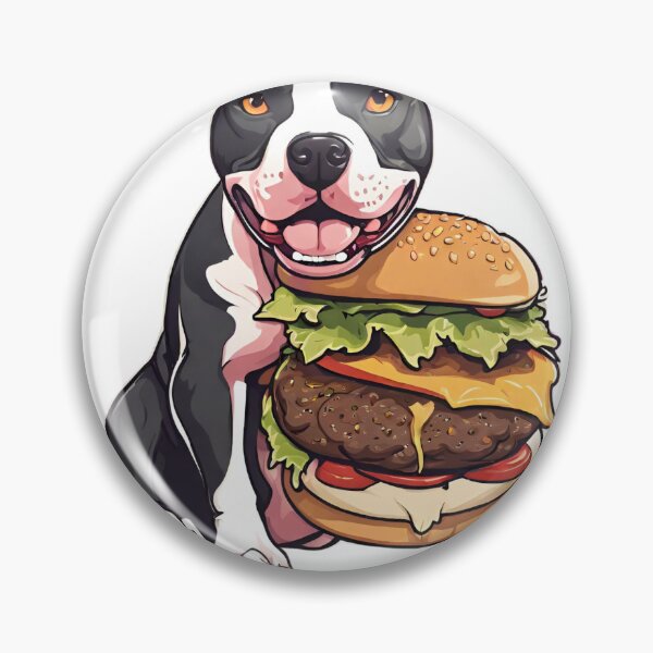 Item preview, Funny American StaffordShire Terrier Dog  Burger Boy  designed and sold by GoodyPaws.