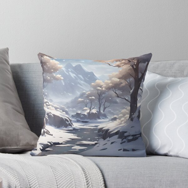 Artikelvorschau, Anime Winter Berglandschaft entworfen und verkauft von MoriFantasy.
