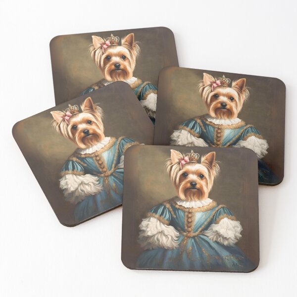 Item preview, Regal Yorkshire terrier portrait designed and sold by Yulacreative.