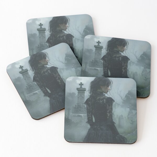 Item preview, Gothic Beauty in a Misty Cemetery designed and sold by palmyst.