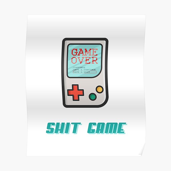 Video Game Shit Posters Redbubble - game id teleporter arcade machine roblox