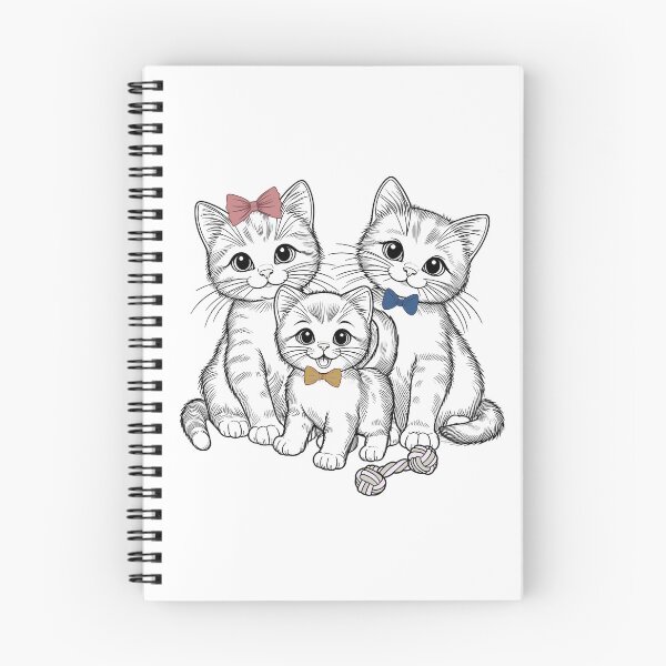 Aperçu de l'œuvre Famille heureuse de chats créée et vendue par Lemon-Monday.