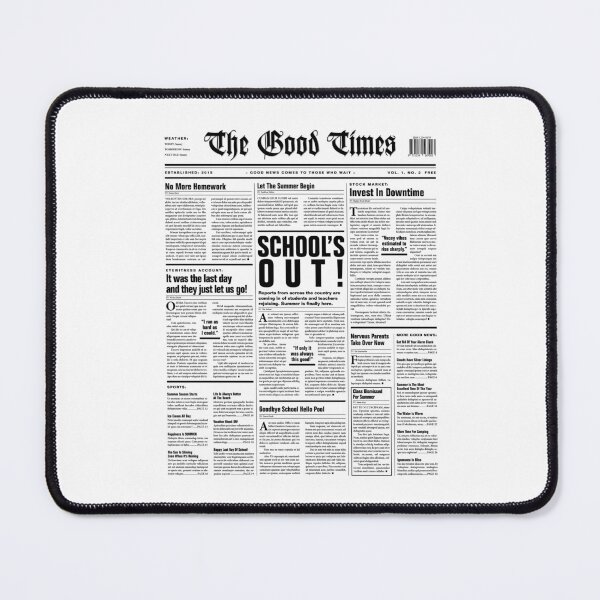 Item preview, Last Day Of School Newspaper Funny School's Out Summer Break designed and sold by GrandeDuc.