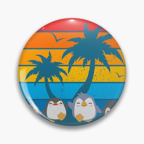 Aperçu de l'œuvre Joyeuses vacances en famille de pingouins à la plage créée et vendue par MerryCrown.