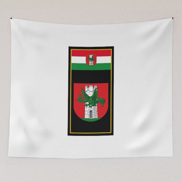 Item preview, Klagenfurt Flag & Coat of arms designed and sold by adamst555.