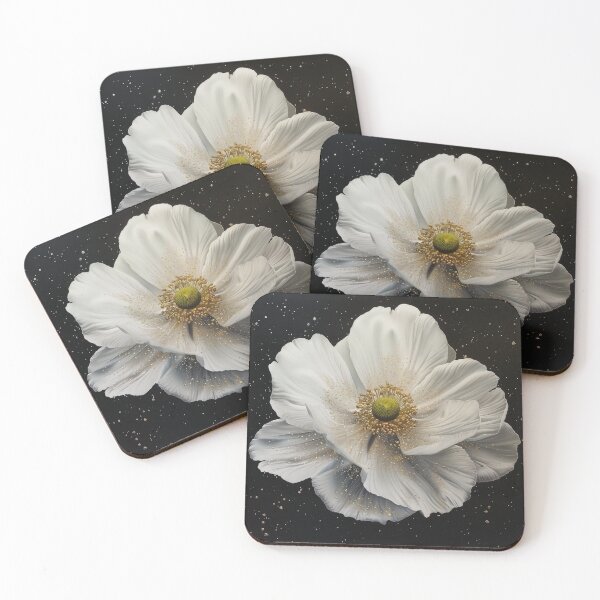 Item preview, Spring vibrations: A beautiful white flower in the cosmos designed and sold by Lelica011.