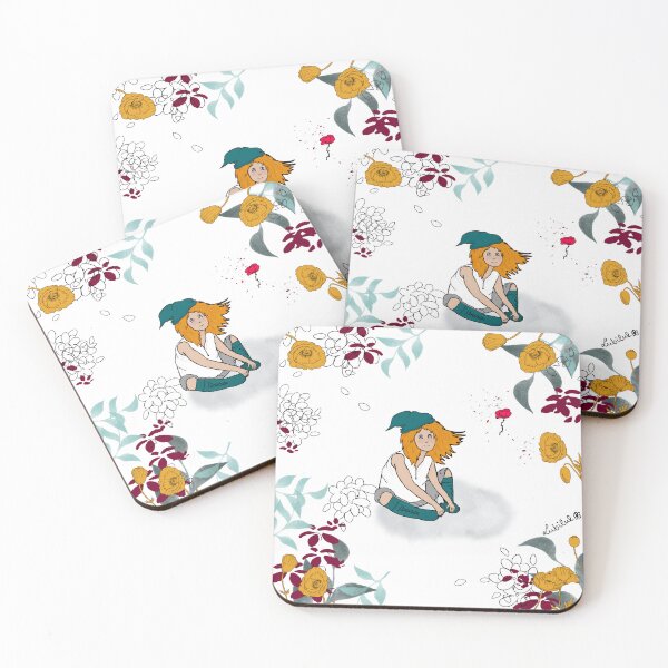 Item preview, Flower card - The girl with the flower designed and sold by Lubilul-.