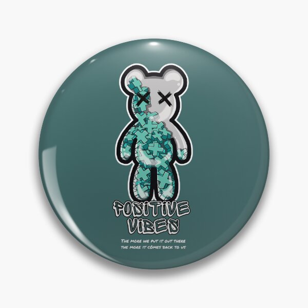 Item preview, Positive Vibes Street Transparent Plastic Bear Figure designed and sold by The magic  Yellow bus.