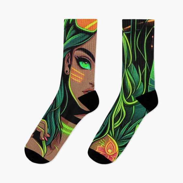 Item preview, Neon girl in Jungle designed and sold by TRWISHOP.