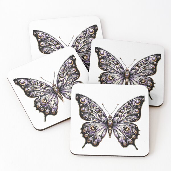 Item preview, Golden Elegance: Monochromatic Butterfly designed and sold by 0penvimark.