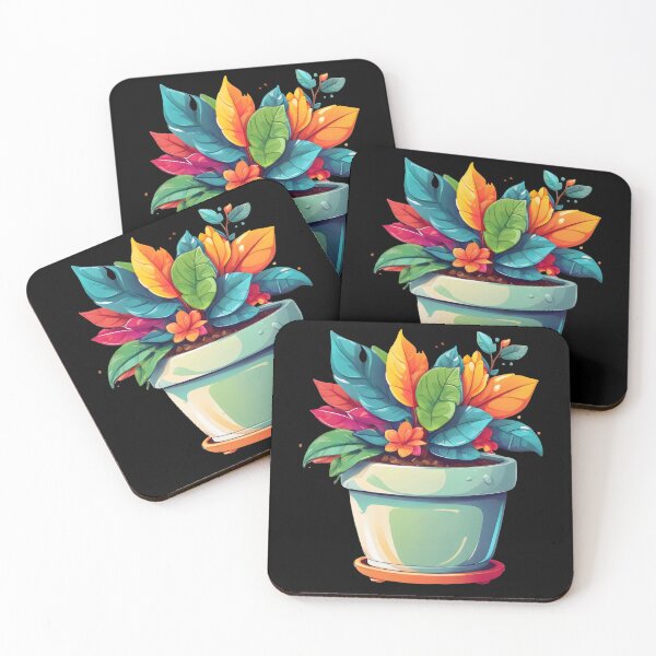 Item preview, Vibrant Croton Plant Close-Up on Black | Colorful Leaves & Flowers designed and sold by BNCH44.