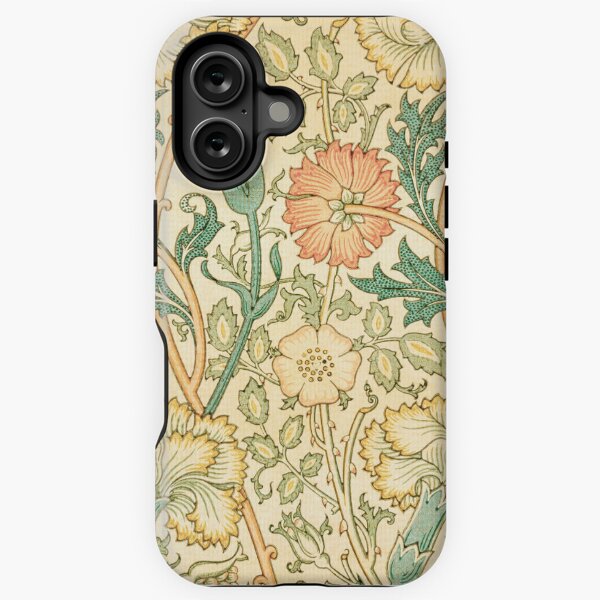 Pink and Rose Print by William Morris | P373 iPhone Tough Case