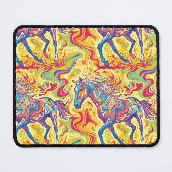 Item preview, Psychedelic Swirl Horse in Vibrant Motion designed and sold by PICbyFemke.