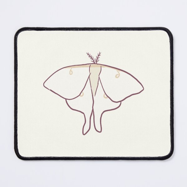 Item preview, White moth art designed and sold by Mayarart.