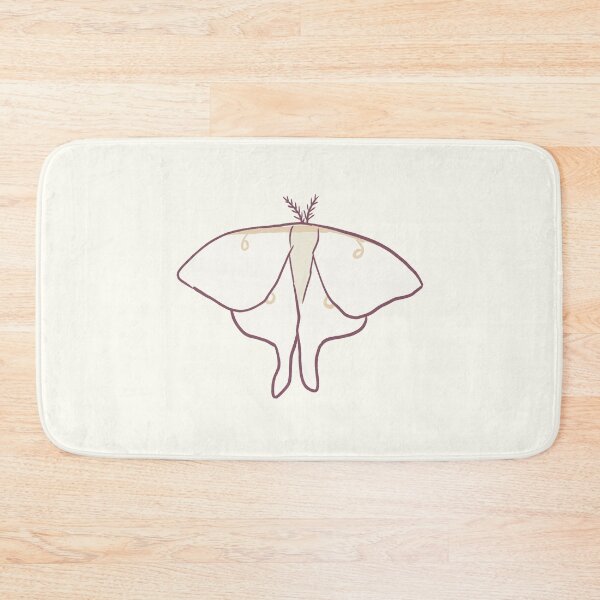 Item preview, White moth art designed and sold by Mayarart.