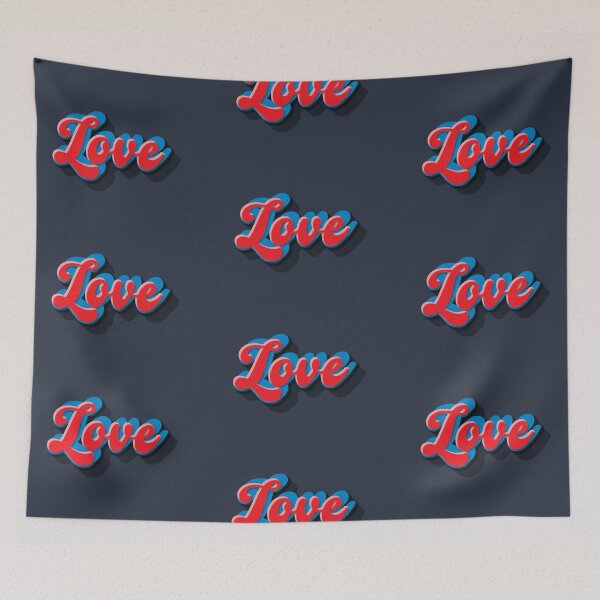 Item preview, Love typography with shadows designed and sold by trepiu.