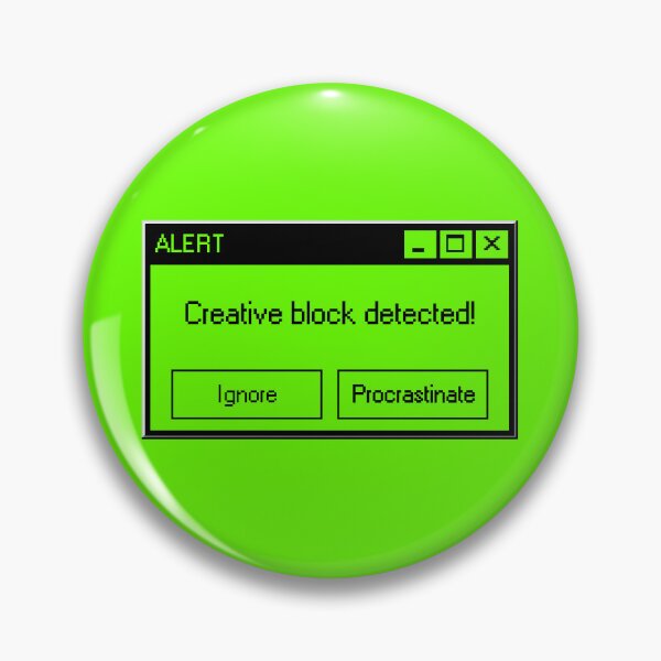 Item preview, Creative Block error - UX Designer | Graphic Designer | UI Designer Stickers designed and sold by PoshPixel.